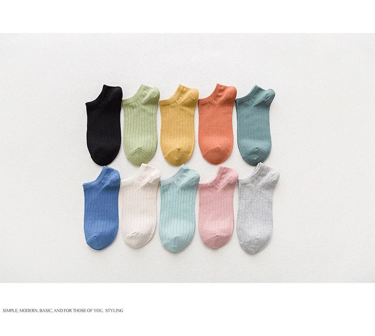 TWTZQ/5 пара/лот, Новое поступление, носки, женские хлопковые забавные носки в полоску, одноцветные, Meias, повседневные короткие носки для девочек, Calcetines