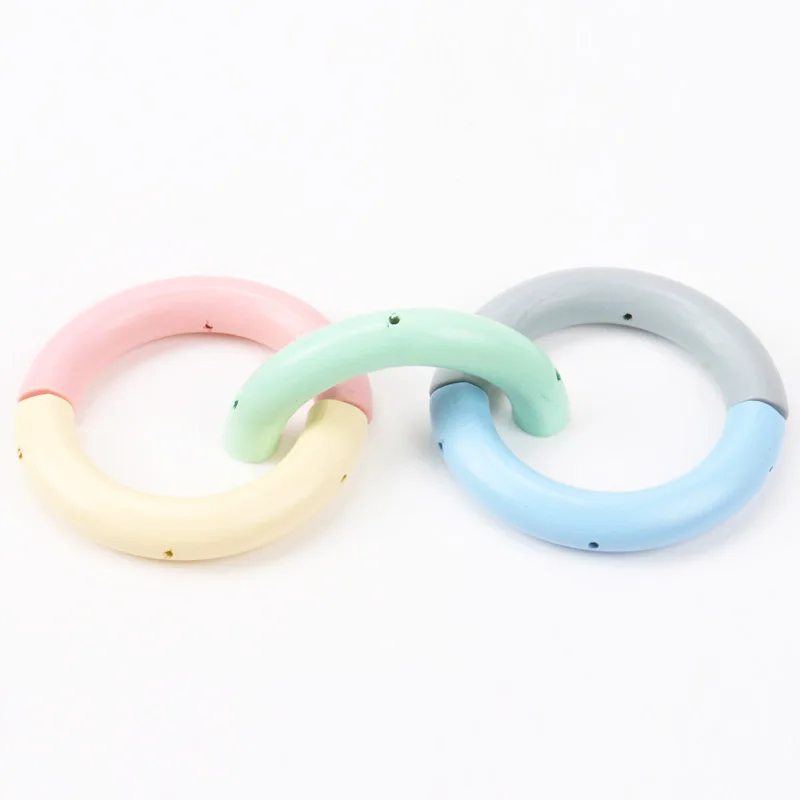

80x40mm 1pcs Natural Curved long tub Wooden unfinished geometric Spacer Beads For Jewelry making Handmake DIY Mix color KL149-RH
