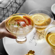 Японский стиль матовое стекло Прозрачная чаша, десертная фруктовая чаша мороженое холодный напиток чашка коктейльное стекло японский стиль