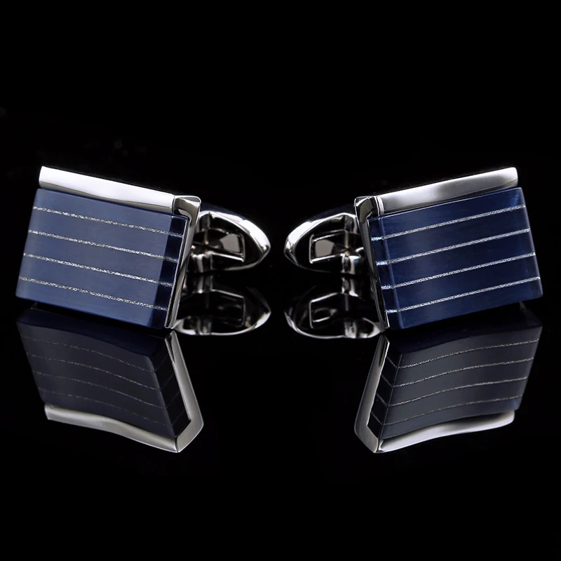 Ceny KFLK biżuteria spinki do mankietów dla mężczyzn projektant marki mankiety linki modne guziki niebieski wysokiej jakości luksusowy ślub bezpłatna wysyłka