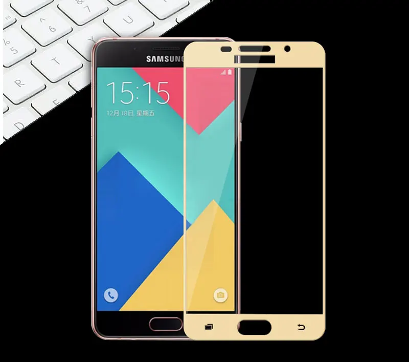 9H полное покрытие из закаленного стекла для samsung Galaxy A5 A510F Защитная пленка для экрана для samsung A52016 защитная пленка