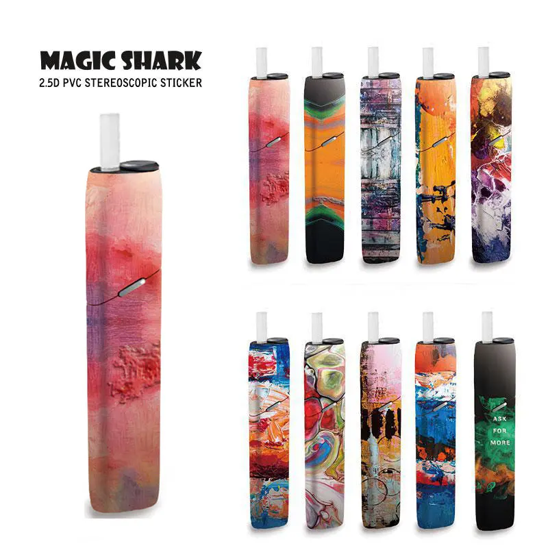

Magic Shark 2019 Painting Case Sticker for IQOS3 IQOS 3 Multi Printing Stereo Film Sticker Skin Electronic Cigarette Parts