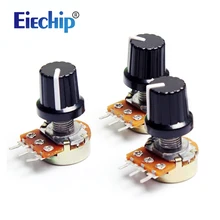 5 шт./лот B10K 10K Ом 3 Терминал Линейный Конус поворотный потенциометр 103 для Arduino