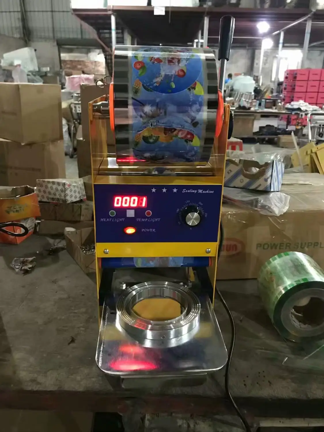 

Manual Digital Semi-Automatic Cup sealing machine for Plastic Bubble Tea capping Machine Cup Sealer Cup capper 95MM 75mm Size