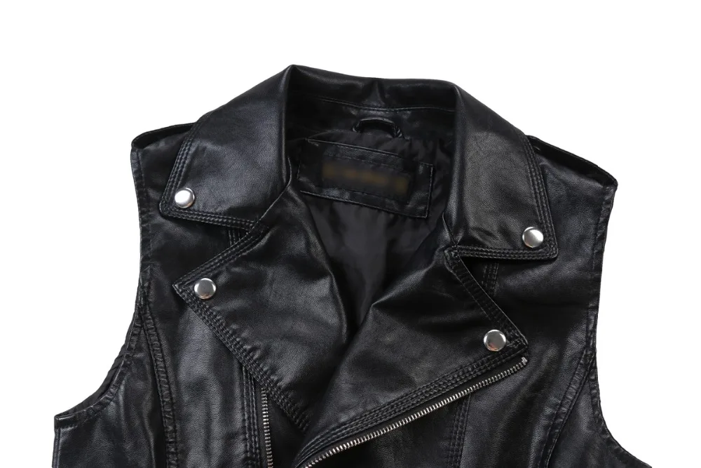 Кожаный мотоциклетный жилет с ремнем для женщин мода 2015 в наличии|leather belted