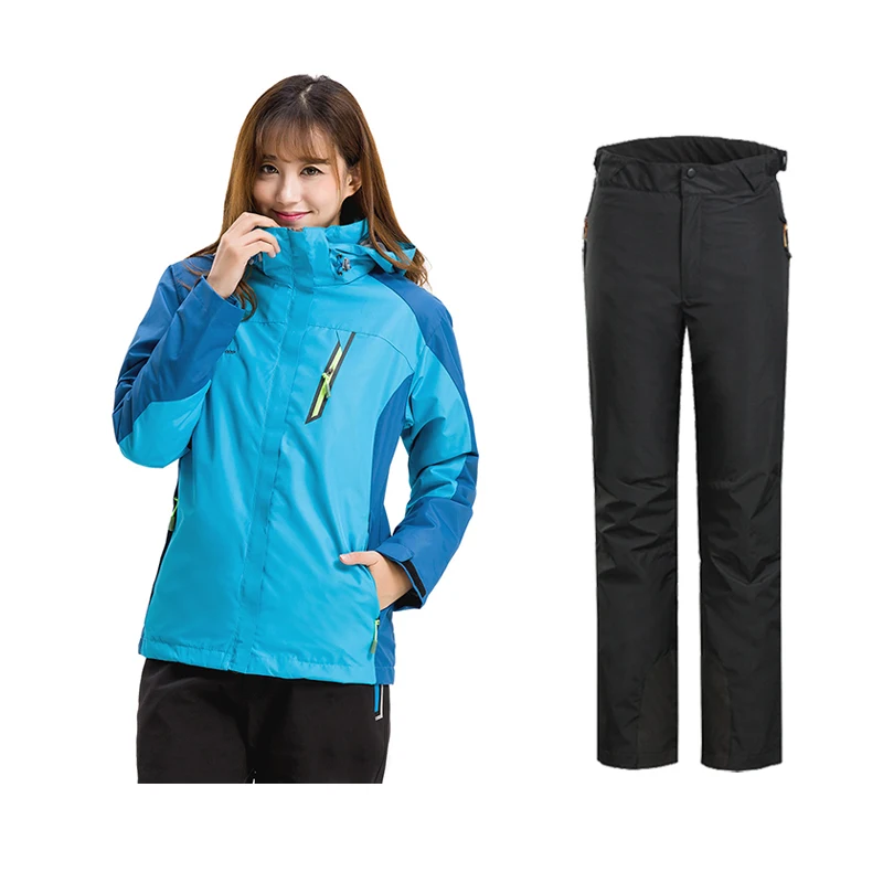 women winter thermal 2in1 waterproof Outdoor jacket +pants Hunting