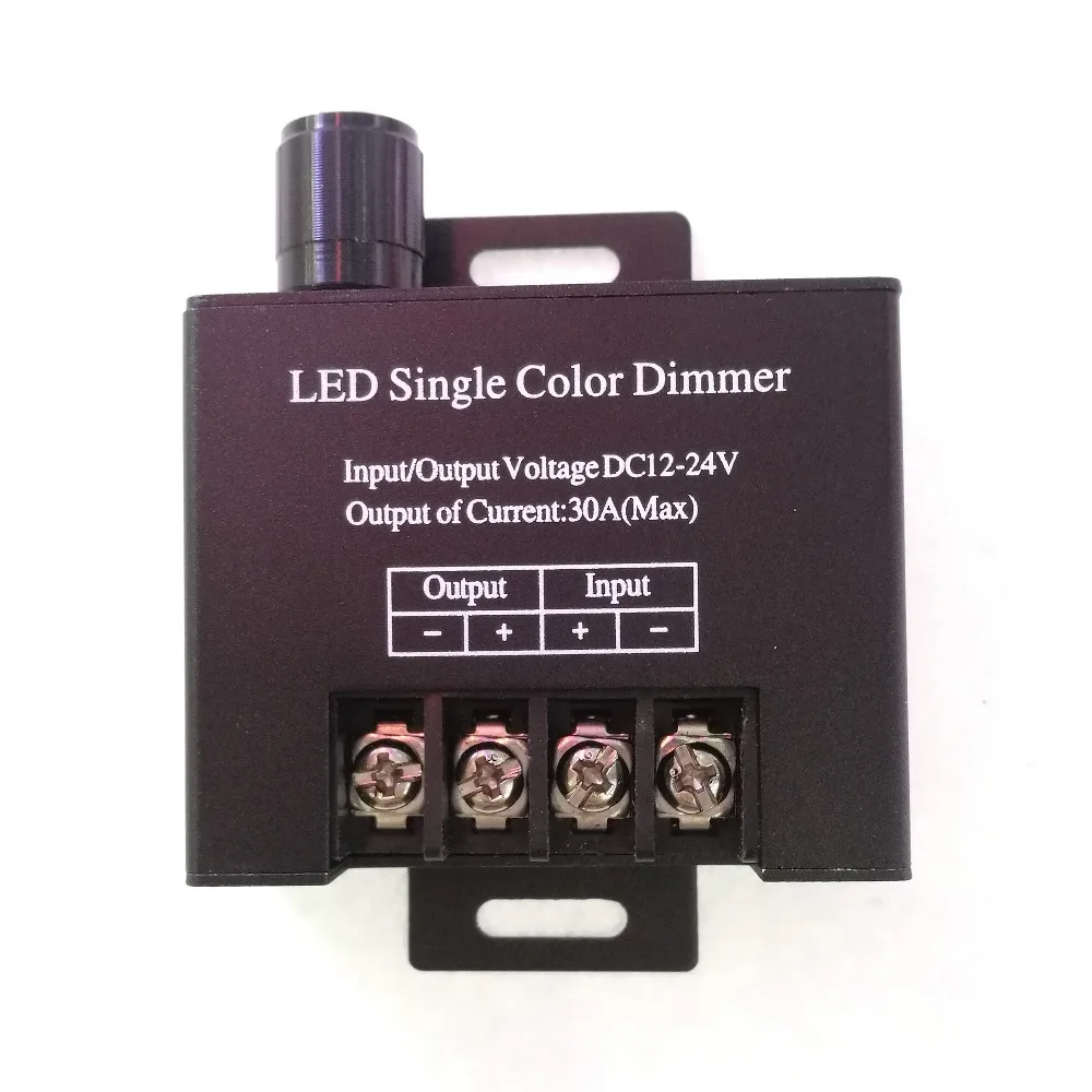 LED Dimmer DC 12V 24V 30A Light Brightness Adjustable Single Color LED
