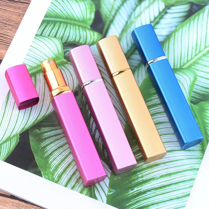 

Ynzzio bottle 12ml 6Colors Mini Portable Travel Perfume Atomizer Bottle Perfume Bottle For Spray Scent Pump Housing