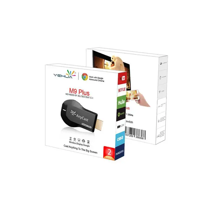M9 PLUS WiFi 1080P Full HD HDMI TV Stick Wireless for Chromecast Airplay Dongle Receiver DLNA Miracast for Phones Tablet PC r25