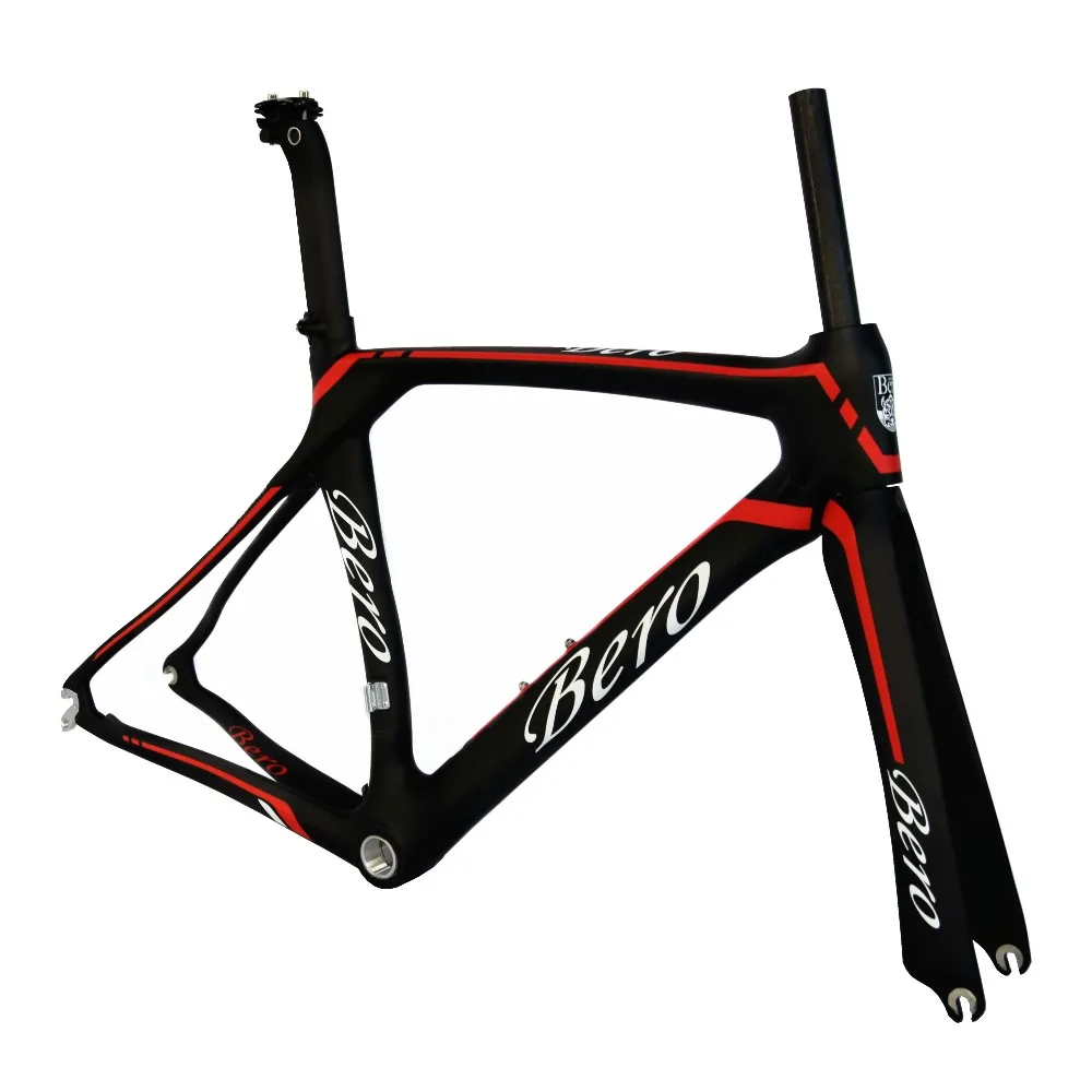 Best BEIOU Carbon Fiber Road Bike Frame with Fork Racing Bicycle Frame 700C BB86 Unibody internal Cable Routing T700 Ultralight B013A 1