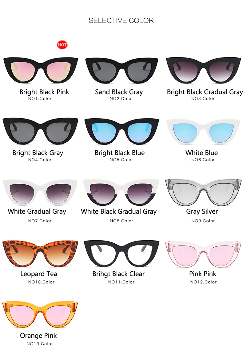 Женские солнцезащитные очки "кошачий глаз", Классические винтажные женские солнцезащитные очки в форме леопарда, фирменный дизайн, UV400, Ретро стиль, уличные зеркальные очки