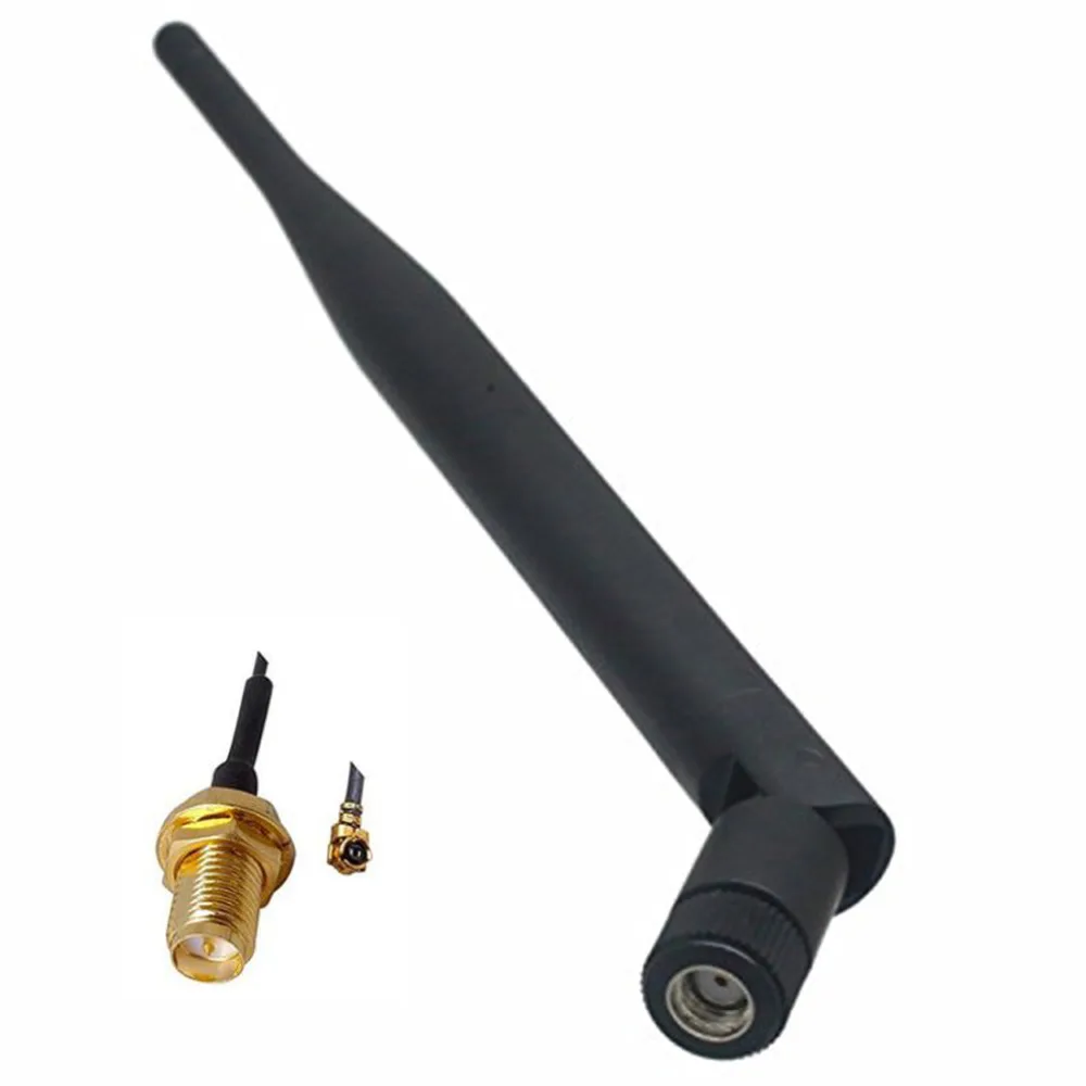 

5dBi 915MHz Omni Radio Antenna Rubber RP SMA Male 915MHz Antenna for UAV FPV Drone Router+15CM 1.13 RP SMA Female to IPX Cable