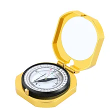 Eyeskey Профессиональный Золотой компас металлический ручной позиционирование склон измерение азимута многофункциональная карта ориентирование расстояние