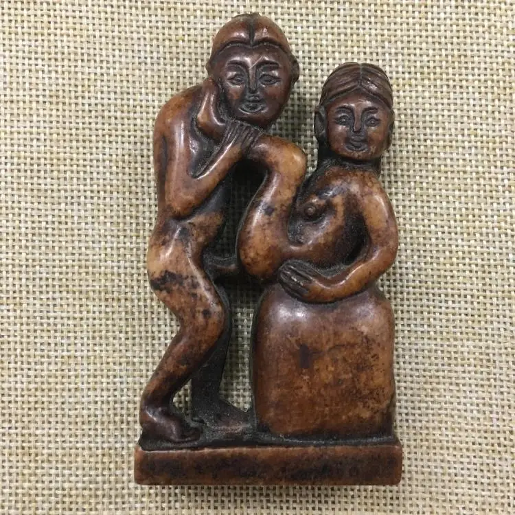 

Antique jade, antique old natural spring Figure Pendant, high ancient collection of old objects