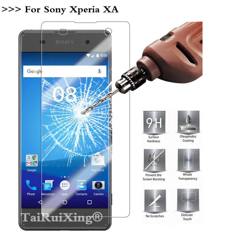 9H 2.5D 0 26 мм протектор экрана из закаленного стекла для Sony XA Dual Case F3111 F3113 F3115