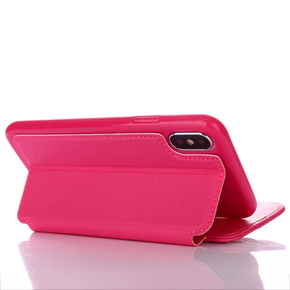 Leather Wallet Card Flip Cover For iPhone 6 6S 7 8 Plus Luxury Crown flash drill Phone Case For iPhone X XS MAX XR shell coque