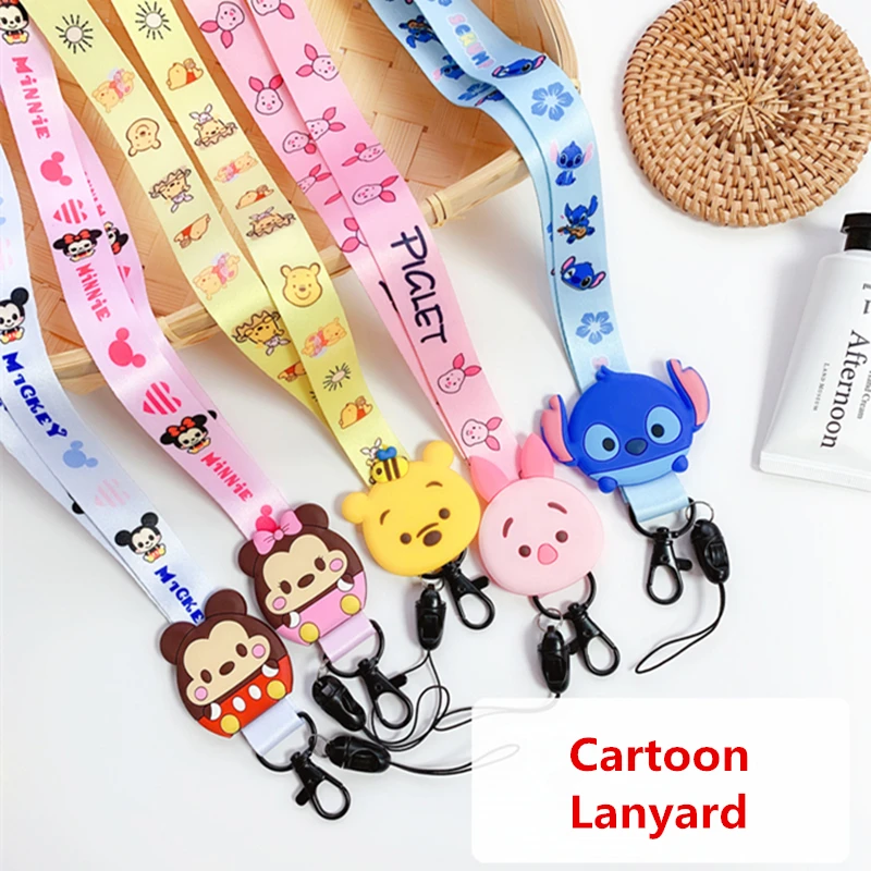 

WTSZKL Cartoon Cute Lanyard Neck Strap for keys ID Card Mobile Phone Straps for iPhone Huawei USB Badge Holder DIY Hang Rope