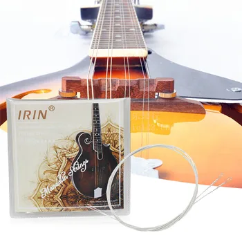

IRIN 8 PCS/Pack Mandolin Strings String Set Silver-plated G D A E Mandolin Accessories M100