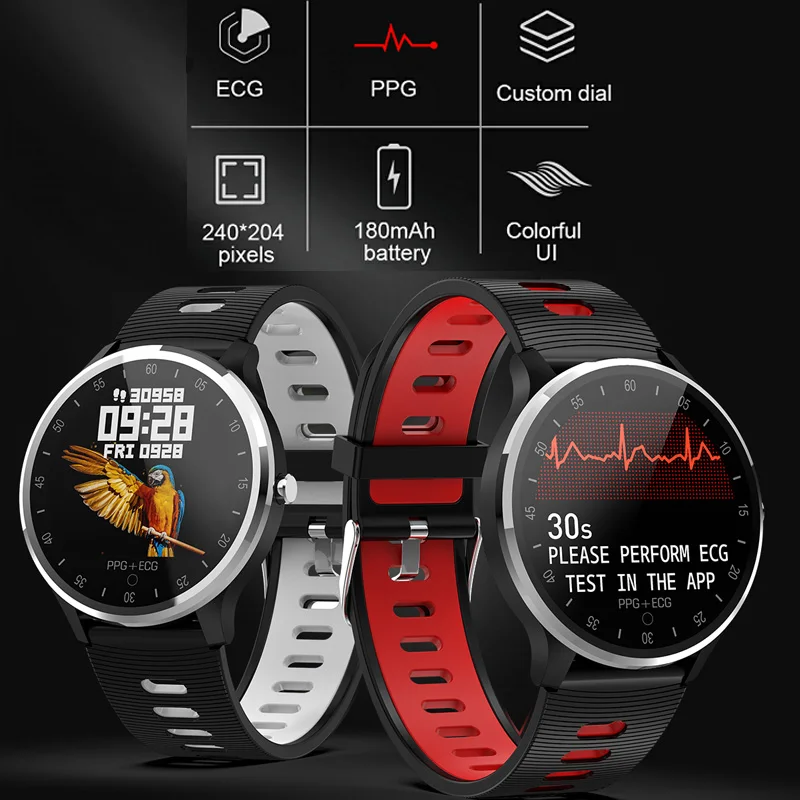

smarth whacth смарт часы ECG Smart Bracelet Waterproof Call Message Push Step time Smartband xiao mi amazfit bip 2 часы ксиоми