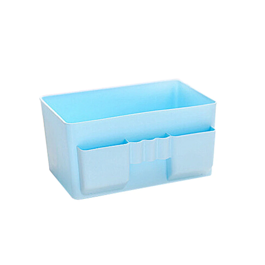 Multi-Divider Plastic Cosmetic Desk Orgainzer Caculator Remote Controller Holder Desktop Stationery Storage Box Container | Дом и сад