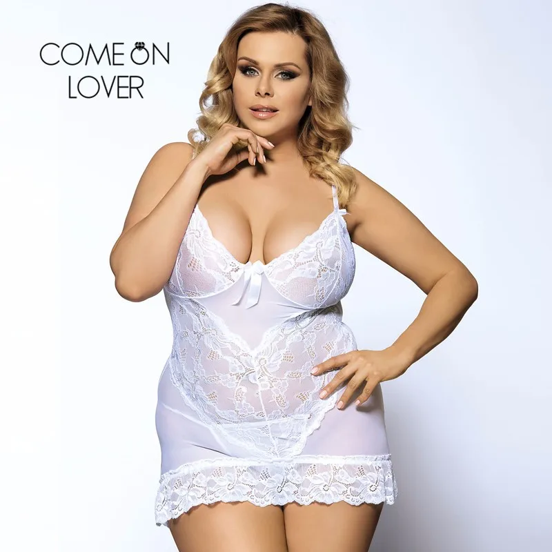 Comeonlover Ночная сорочка Bielizna Erotyczna размера плюс белье прозрачная эротическая