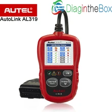 Autel AutoLink AL319 автоматический диагностический инструмент для сканирования кода читателя автомобильной цепи тестеры лучше, чем elm327/AD301