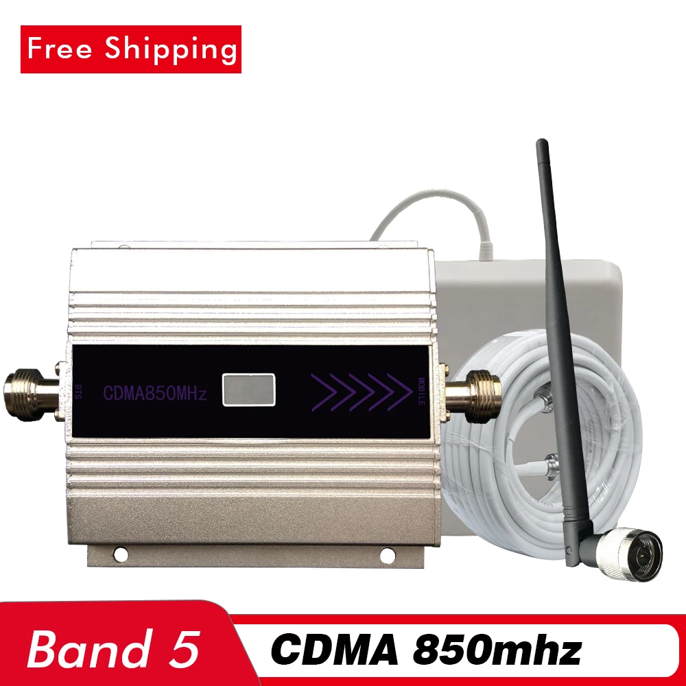 

60dB LCD Display Cell Phone Signal Booster GSM CDMA 850mhz (LTE Band 5) Mobile Signal Repeater 2G 3G Network Cellular Amplifier