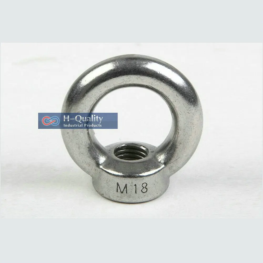 

Rigging Hardware Heavy Duty M12 DIN582 Metric Thread Stainless Steel 304 Lifting Eye Nut