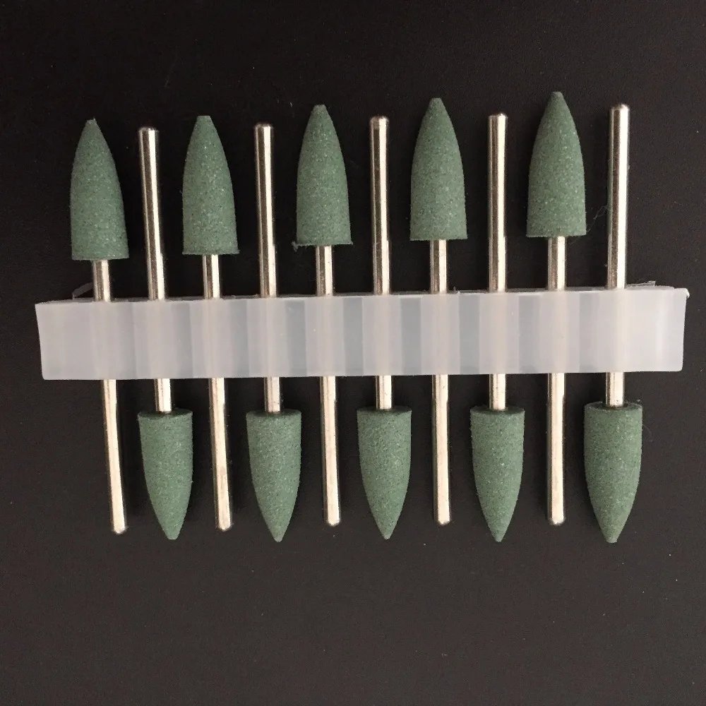 50pcs Dental SILICONE Polishers Resin Base Acrylic Polishing Burs New