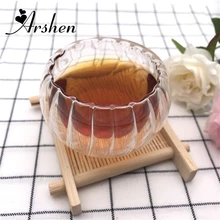 Arshen Технология 50 мл двойными стенками Кубок тыквы мини Чай напиток Ароматические Чай Кофе Чашки изоляцией посуда здоровый напиток подарок