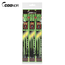 Coonor 6 шт./компл. № 2/№ 4/№ 6 камуфляж рыболовная леска снасти для ловли Карпов приманка с крючком аксессуар для рыбалки