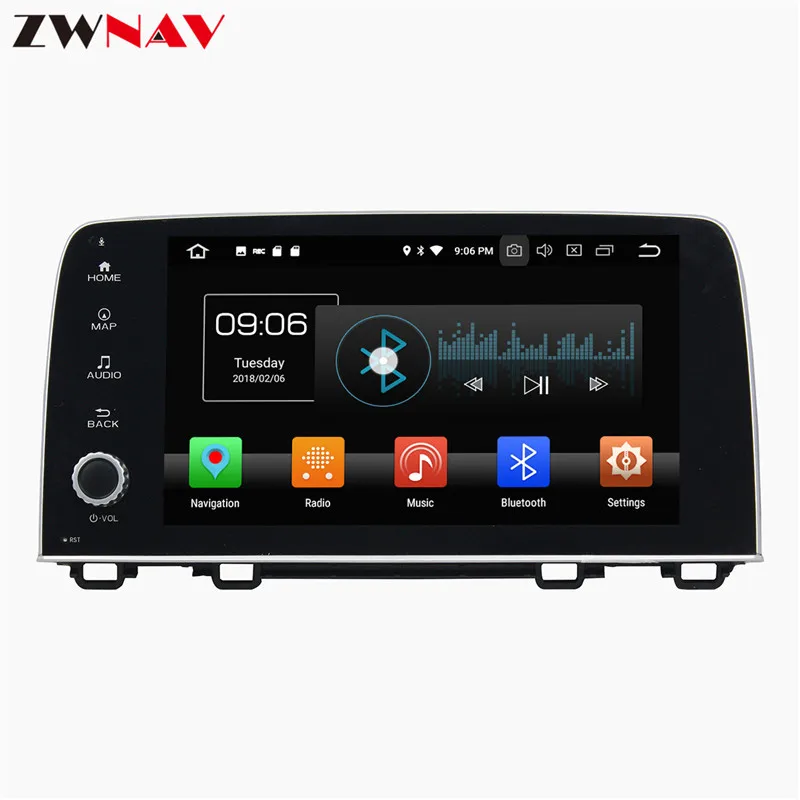 Best 9 inch Android 8 Car DVD Player GPS navigation For Honda CRV 2017 2018 headunit multimedia player tape recorder 5