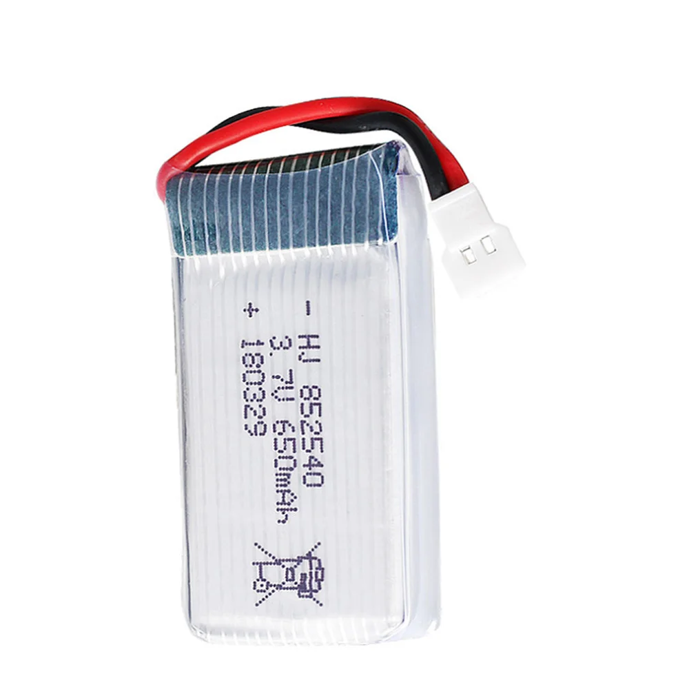 Литий полимерный аккумулятор 3 7 в 650 мАч 30C для Syma X5C 1 X5 X5SC X5SW X6SW H9D H5C LiDiRC L15FW