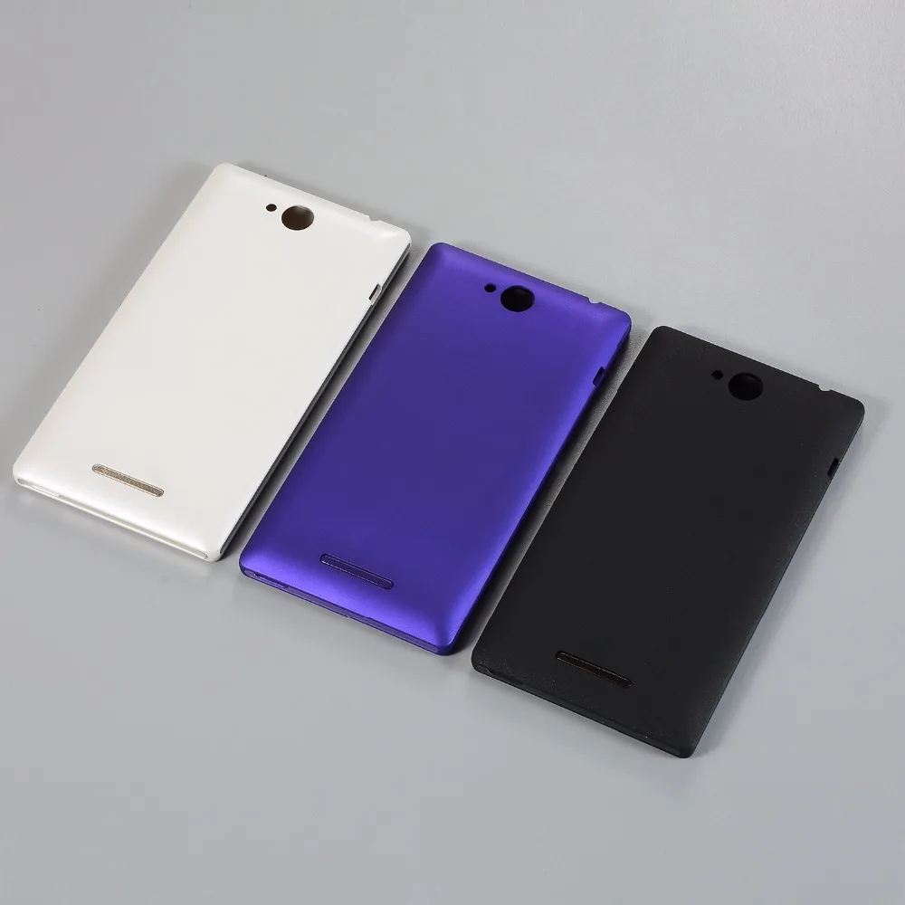 

For Sony Xperia C S39 S39H C2305 S39C Battery Cover Back Case WIth Replacement Side Buttons Rear Door Housing