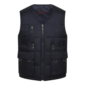 

More than 2020 men's vest pocket Leisure eiderdown cotton vest Thickening of the winter