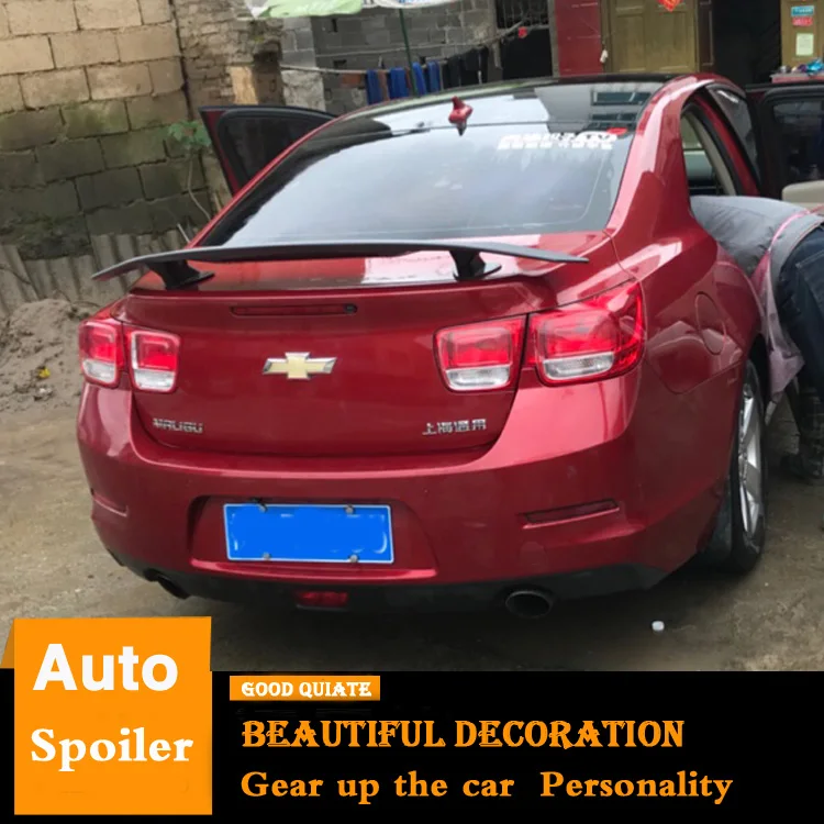 

Universal For Chevrolet Malibu Spoiler Sport ABS Material Car Rear Wing Primer Color Trunk Rear Spoiler 2012/13/14/15/16/2017
