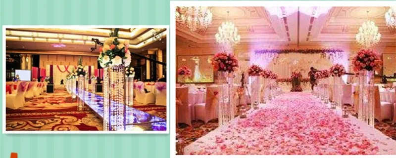 JAROWN Iorn Gold Plated Crystal Bead Chain Square Wedding Main Table Decoration Flower Ball Flower Stand Home Party Decoration (6)