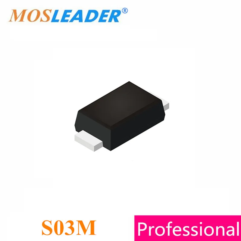 

Mosleader S03M SOD123FL 3000PCS 1206 SOD123 1000V 1KV 0.3A 300mA High quality