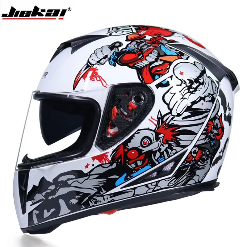 Полнолицевой мотоциклетный шлем моющаяся подкладка с двойным объективом стильный быстросъемный гоночный шлем Casco мотоциклетный шлем одобренный