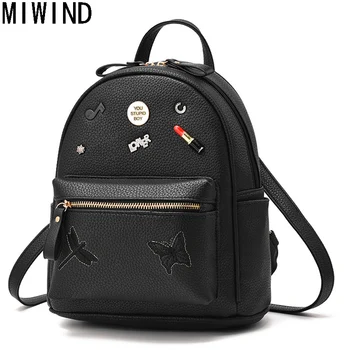 

2017 Fashion Backpack New Women Mini Backpack Small Backpacks For School Student Teenage Girl Mochila Escolar TM1204