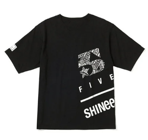Kpop Shinee FIVE Concert Taemin MinHo Album футболки Повседневная одежда KPOP футболка Корейская