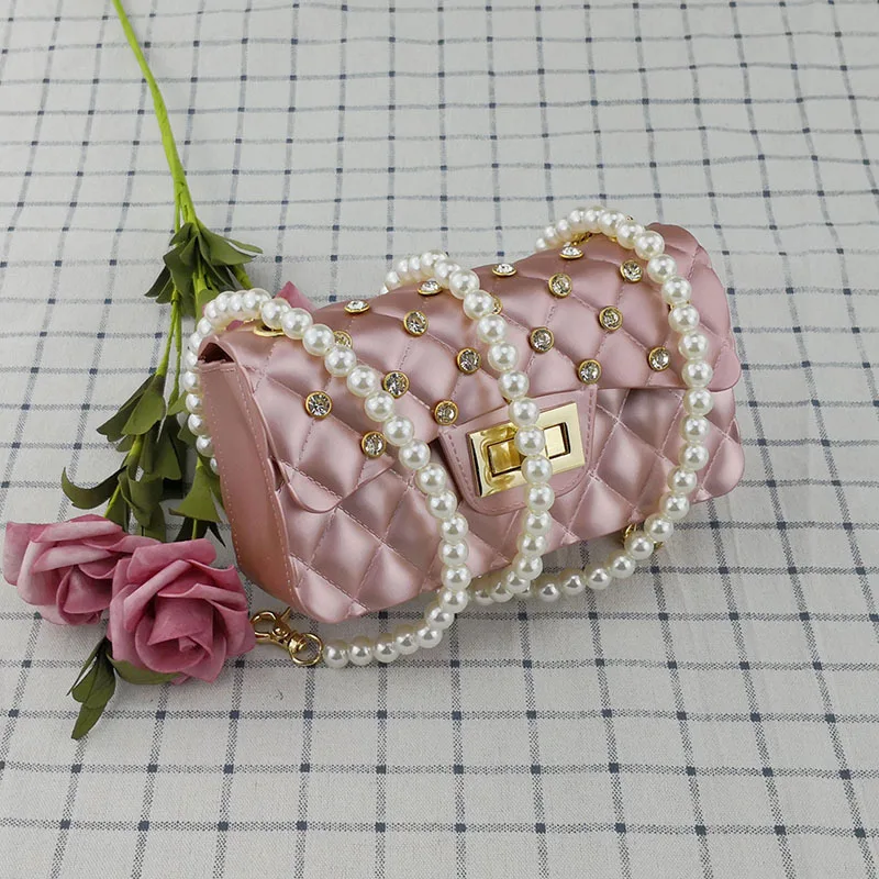 Pearl Chain Bag Strap Beaded Women Bag Accessories Gold Silver Buckle Long Pearl Belt For Bag Luxury Shoulder Straps Wholesale