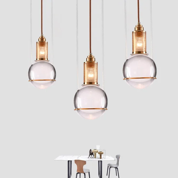 

Simple Living Room Background Wall Crystal Ball Chandelier Hotel Bedroom Bedside Restaurant Designer Art Chandelier
