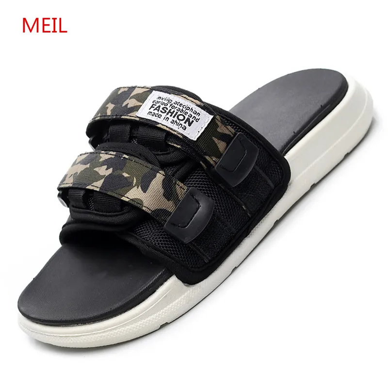 

Summer Male Slippers Beach Slippers Men Casual Shoes Men Flats Sandals Thicken Anti Slip Open Toe Flip Flops Men Chanclas Hombre