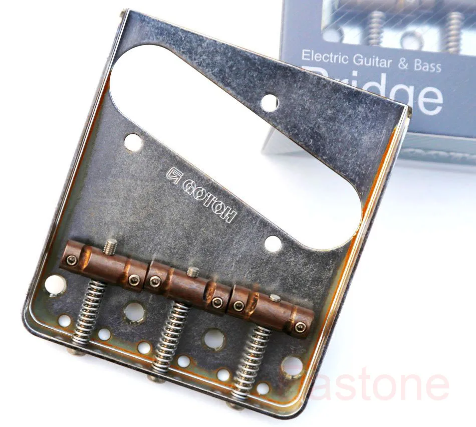 

Factory Aged/Relic Guitar Bridge, Authentic Tele Guitar Bidge
