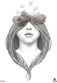 

Temporary Tatoo Fake Tattoo Sticker Beauty Girl Rose Flower Arm Tattoos Stickers Tatouage Waterproof Flash Tatto For Women Men