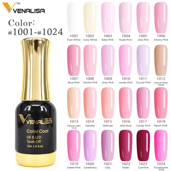 

#60751 Venalisa Long Latest Soak Off Starry Gel UV LED Glitter Lacquer Polish Manicure 120 Color Super shining Gel Nail Polishes