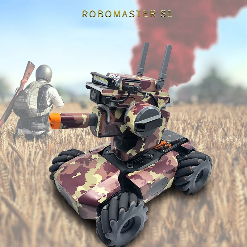 Waterproof Sticker for DJI RoboMaster S1 Shell Protection Skin Free Battery Skin and License Plate Skin for RoboMaster S1-1