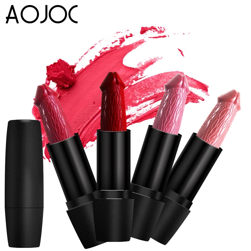 Hot Brand Penis Shape Lipstick 20 Colors Mushroom Lipstick Long Lasting Moisture Rouge Pop Sexy