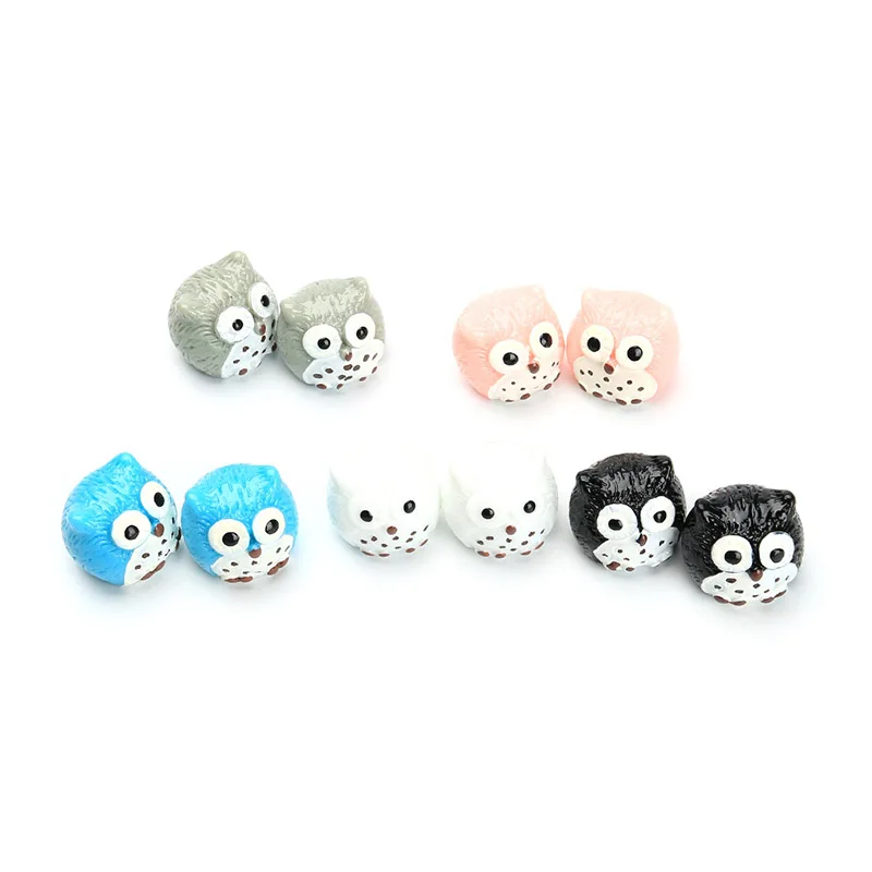 

2Pcs Birthday Gift Mini Resin Owl Figurines Micro Landscaping Decor For Garden DIY Craft Accessories Kids